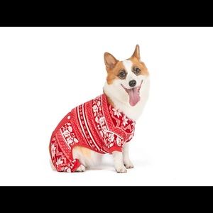 Red Fleece dog pajamas